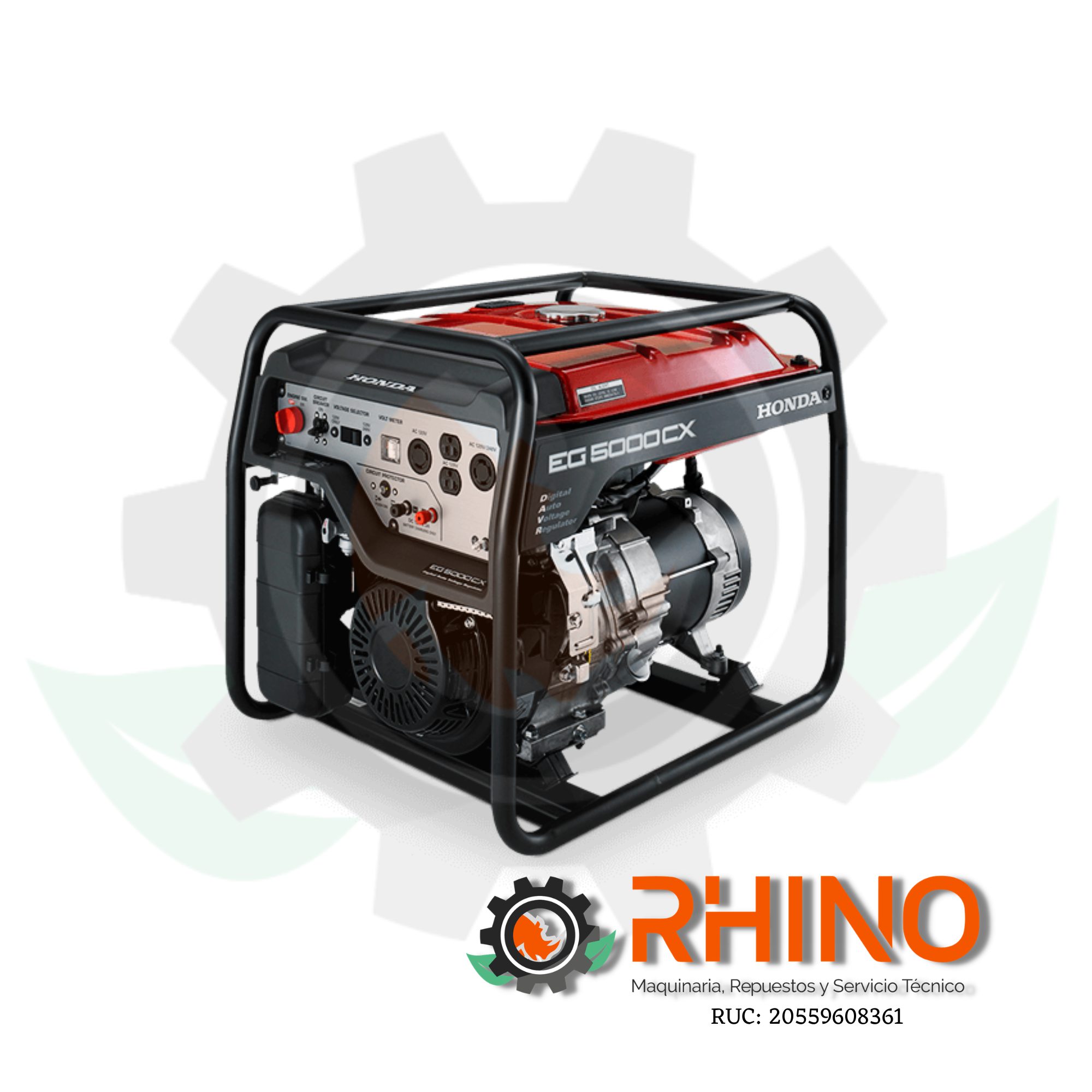 GENERADOR GASOLINERO MONOF. 5000W HONDA EG5000CX-LD2H