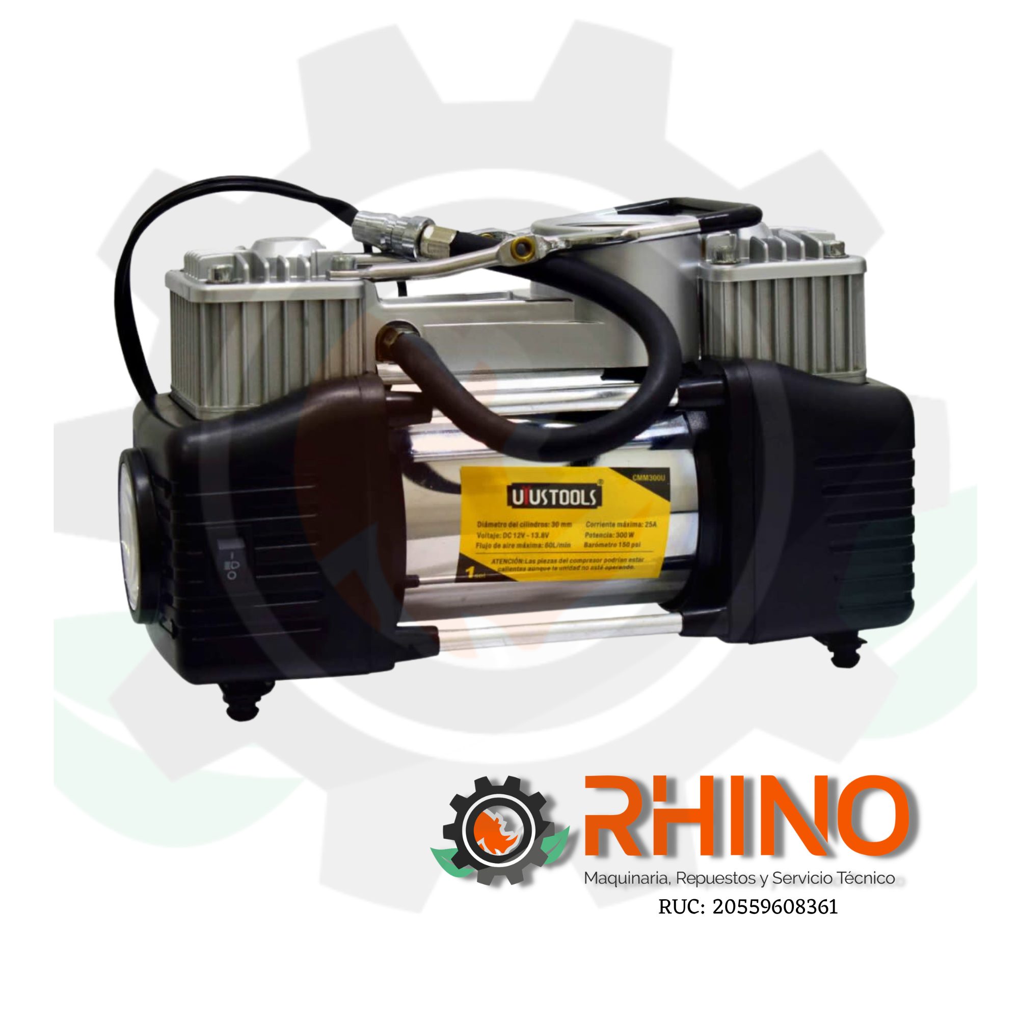 COMPRESORA MINI DOBLE PISTON UYUSTOOLS CMM300U