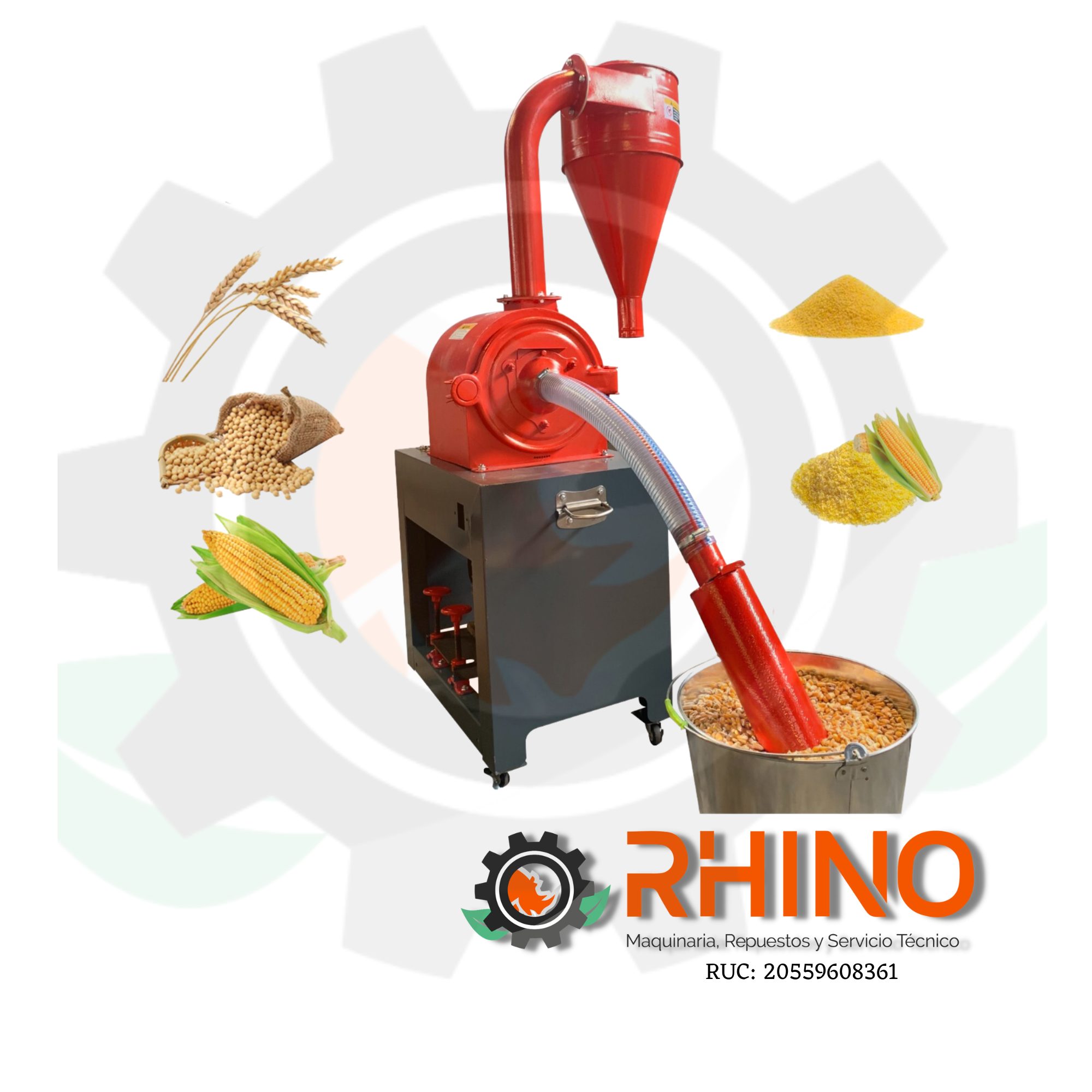 MOLINO PARA GRANO Y FORRAJE 4HP M4FG