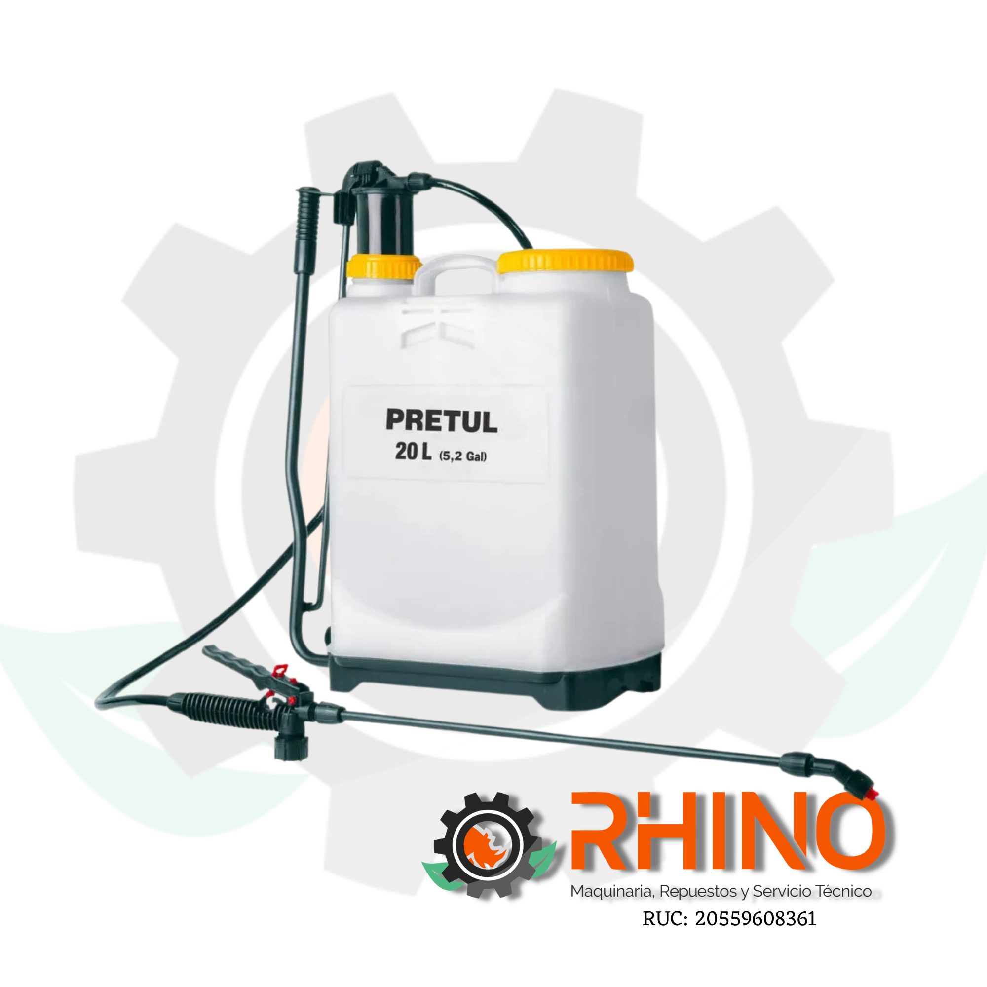 FUMIGADOR MANUAL DE MOCHILA 20 L PRETUL FUM-20P 24588