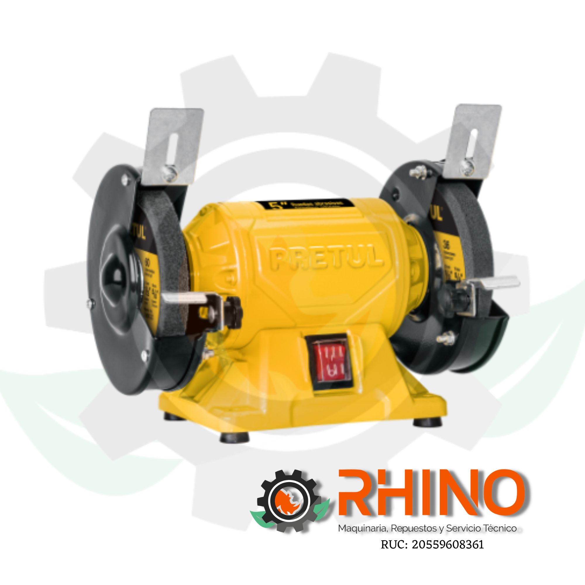 ESMERIL DE BANCO DE 5" 1/6Hp, 220V, PRETUL