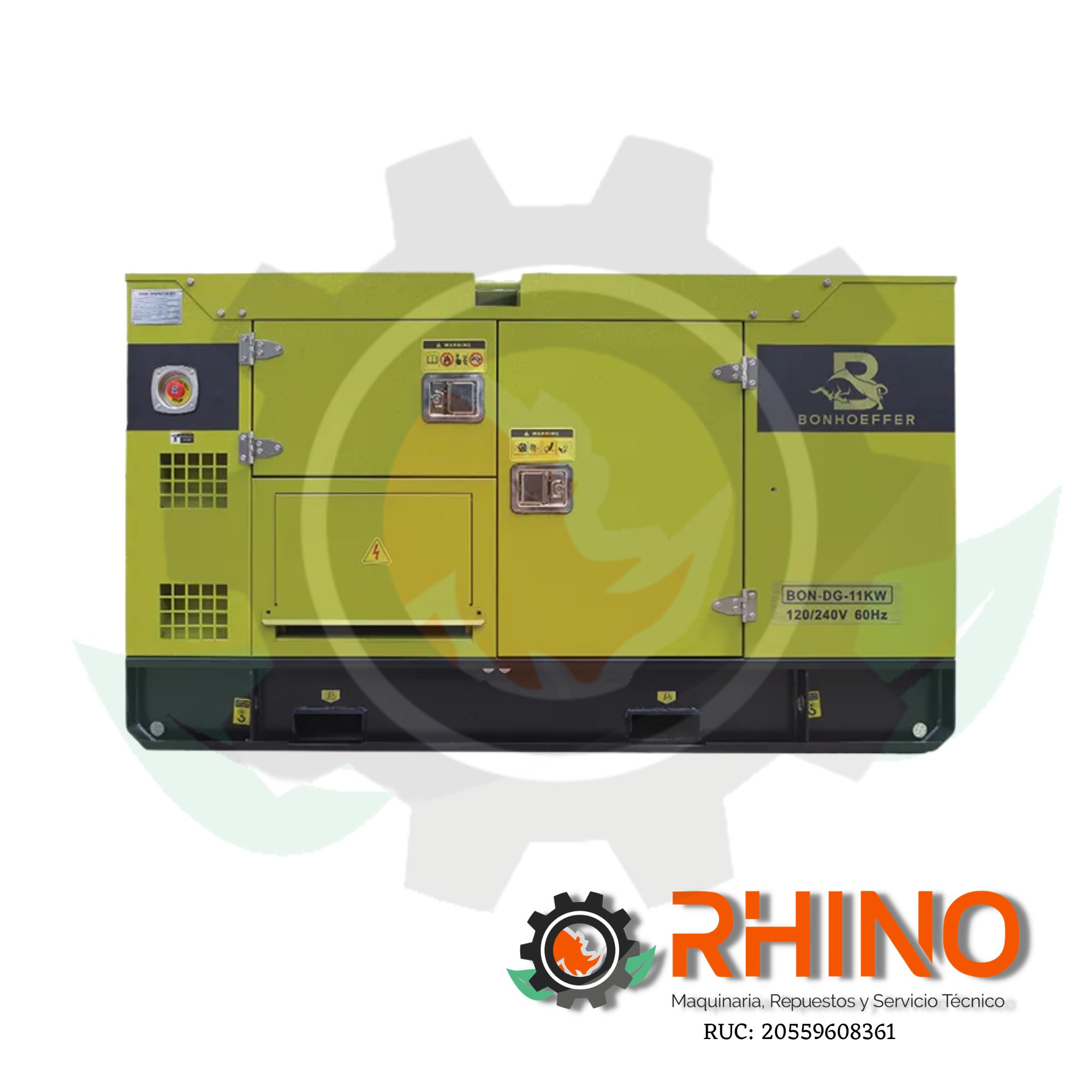 GENERADOR DIESEL 17 KW ENCAPSULADO INTERFACE INC BONHOEFFER BON-DG-17KW-1P