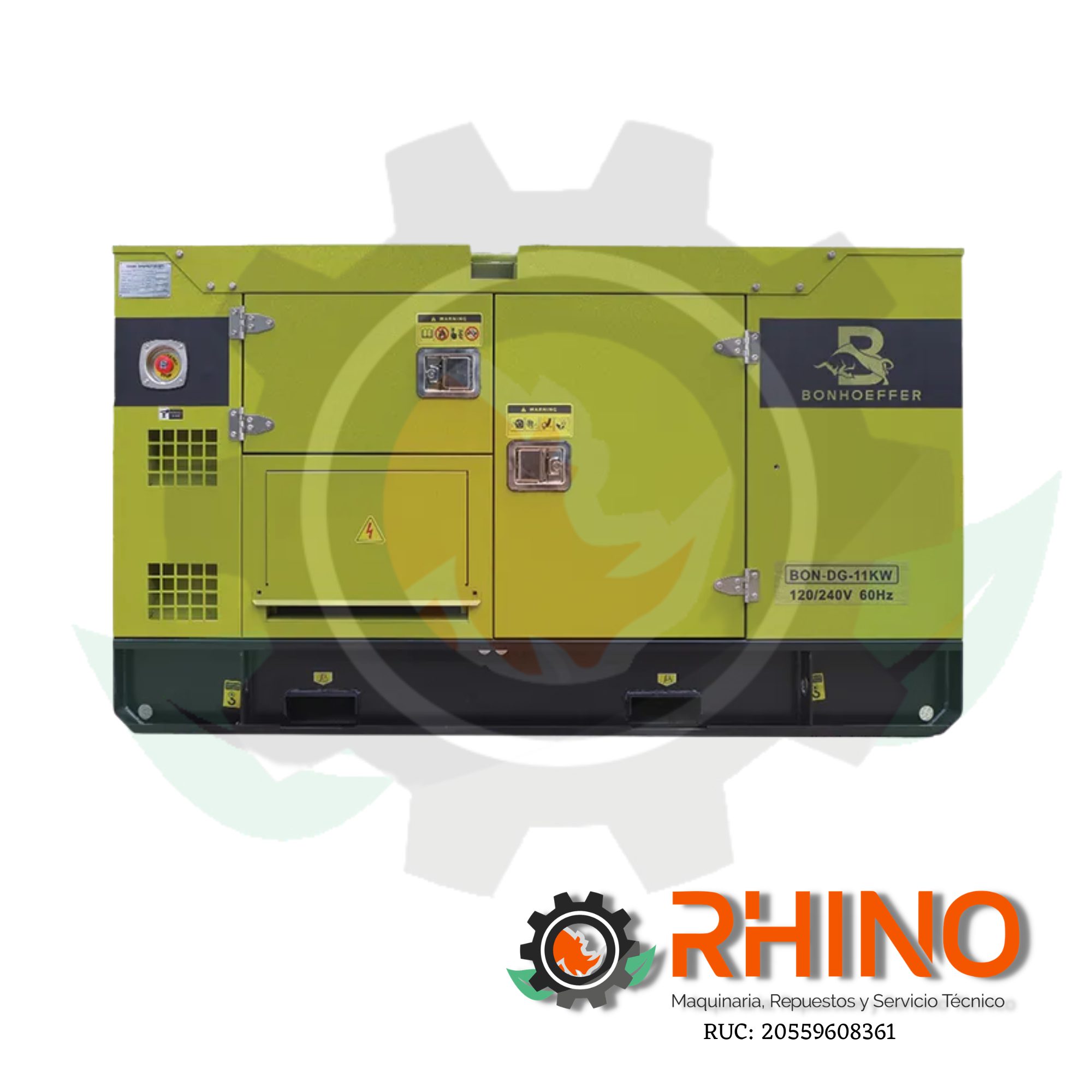 GENERADOR DIESEL 20 KW ENCAPSULADO INTERFACE INC BONHOEFFER BON-DG-20KW-1P