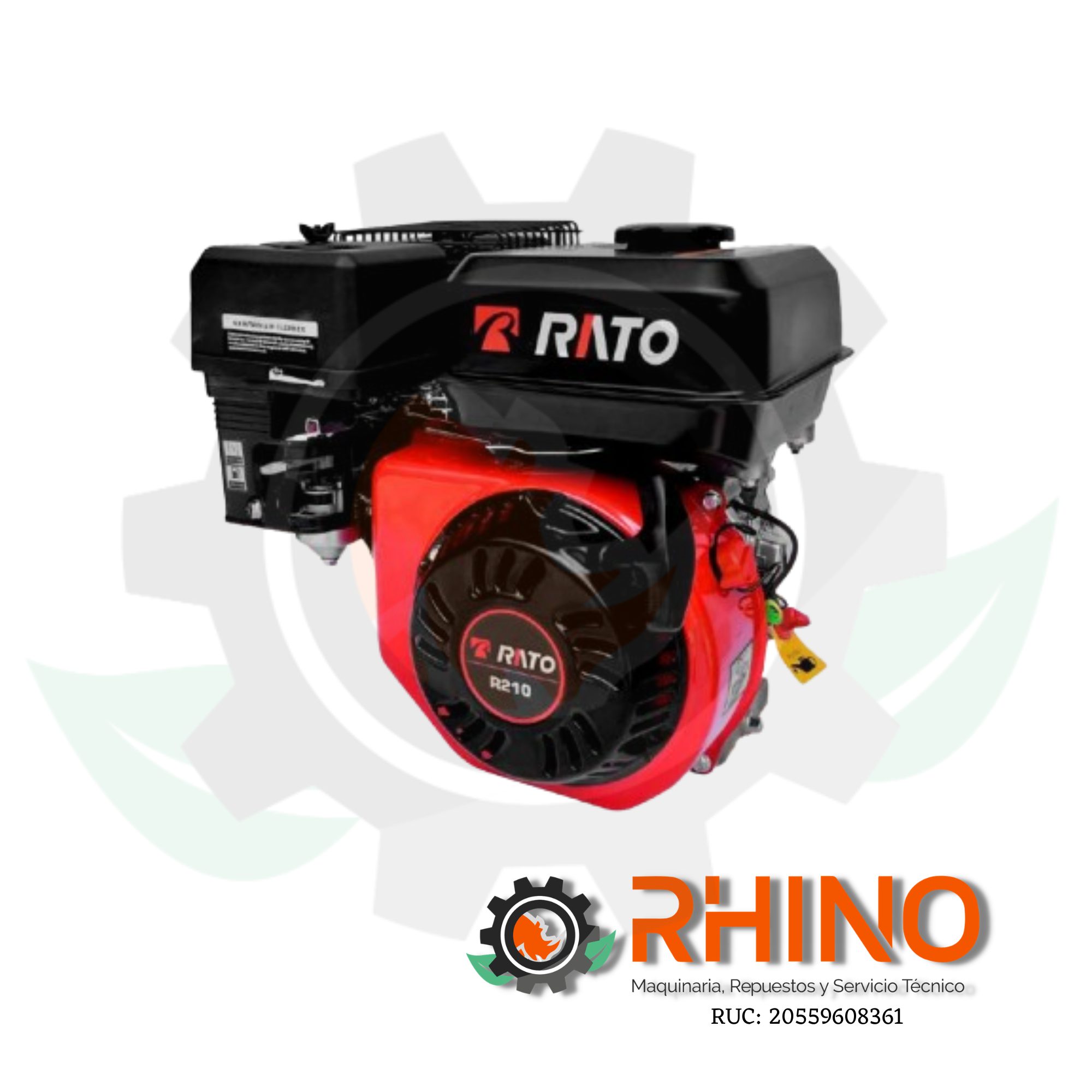 MOTOR GASOLINERO 7 HP RATO R210