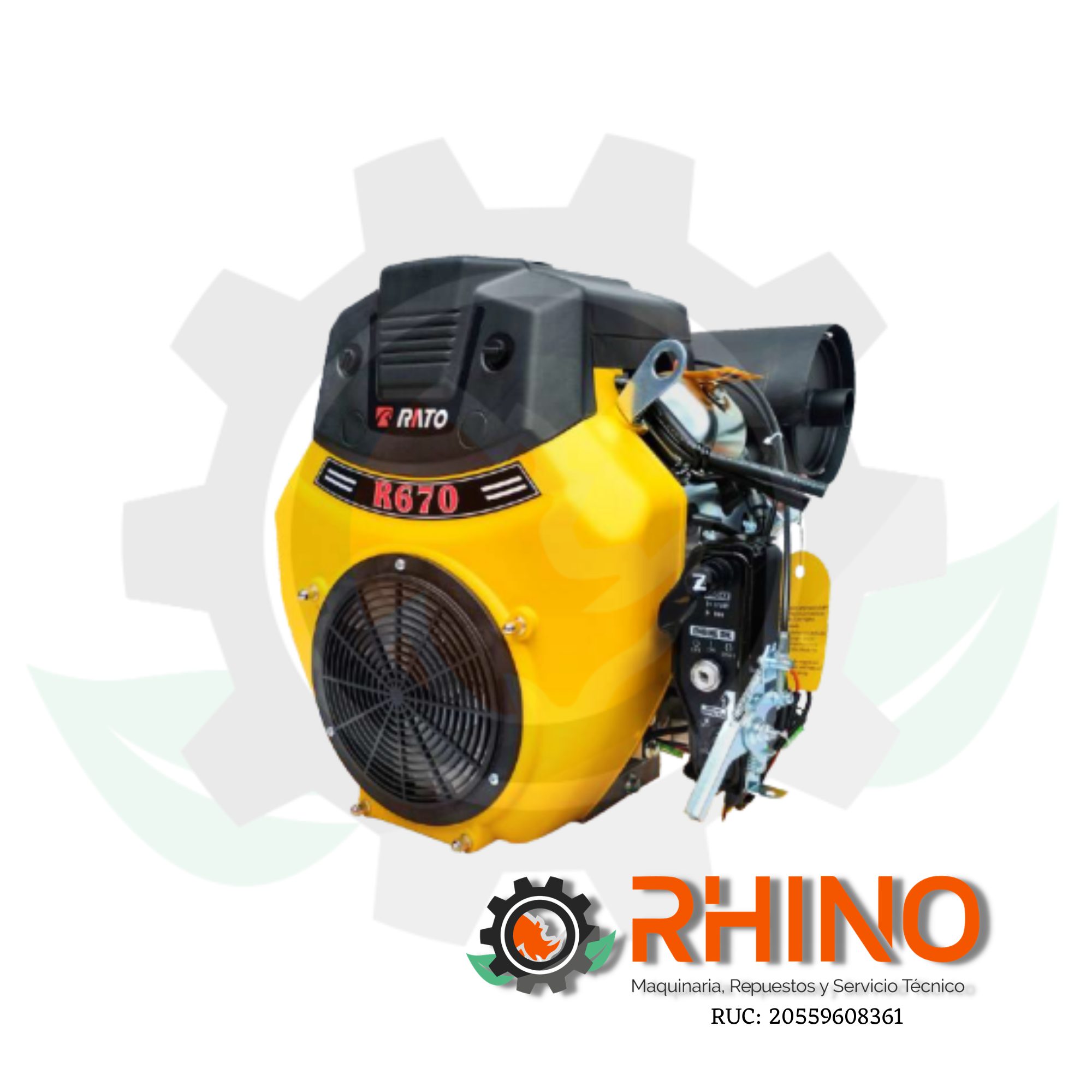 MOTOR GASOLINERO DE 22 HP 4 TIEMPOS RATO R670
