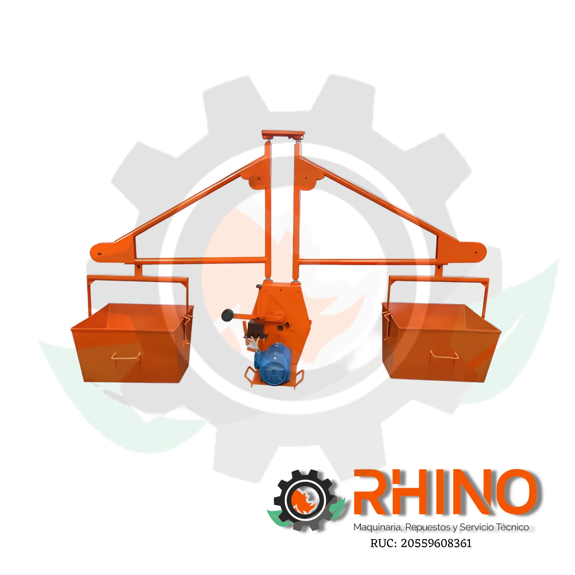 WINCHE ELECTRICO NACIONAL PARA CONSTRUCCION CON MOTOR DELCROSA TRIFASICO DE 5 HP CON DOS BALDES