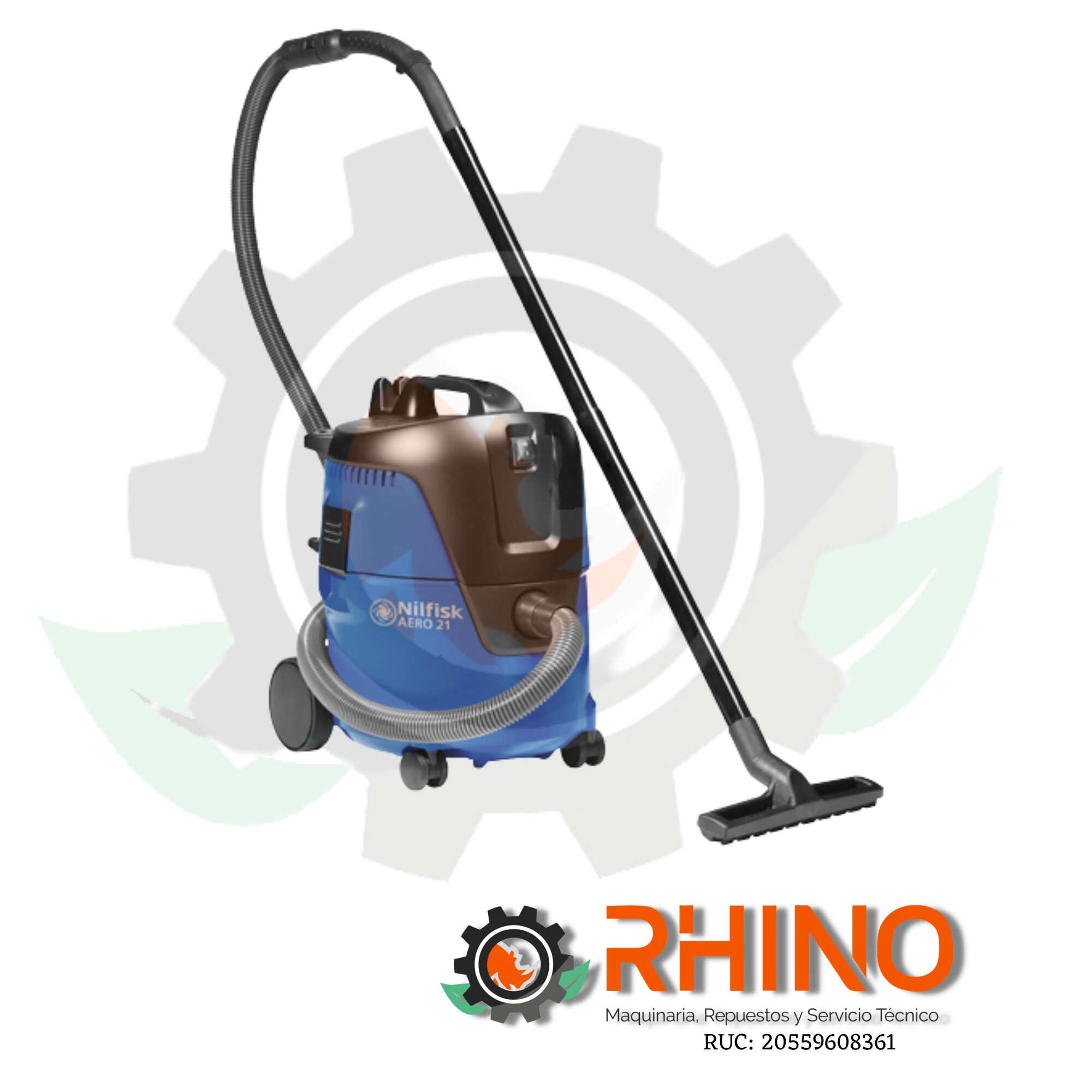 ASPIRADORA MONOFÁSICA DE LÍQUIDO Y POLVO 1250 W NILFISK AERO 21-01