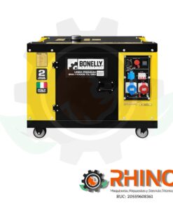 GENERADOR DIESEL SILENCIOSO TRIFÁSICO 380V 8KW BONELLY 11000S.T3/380