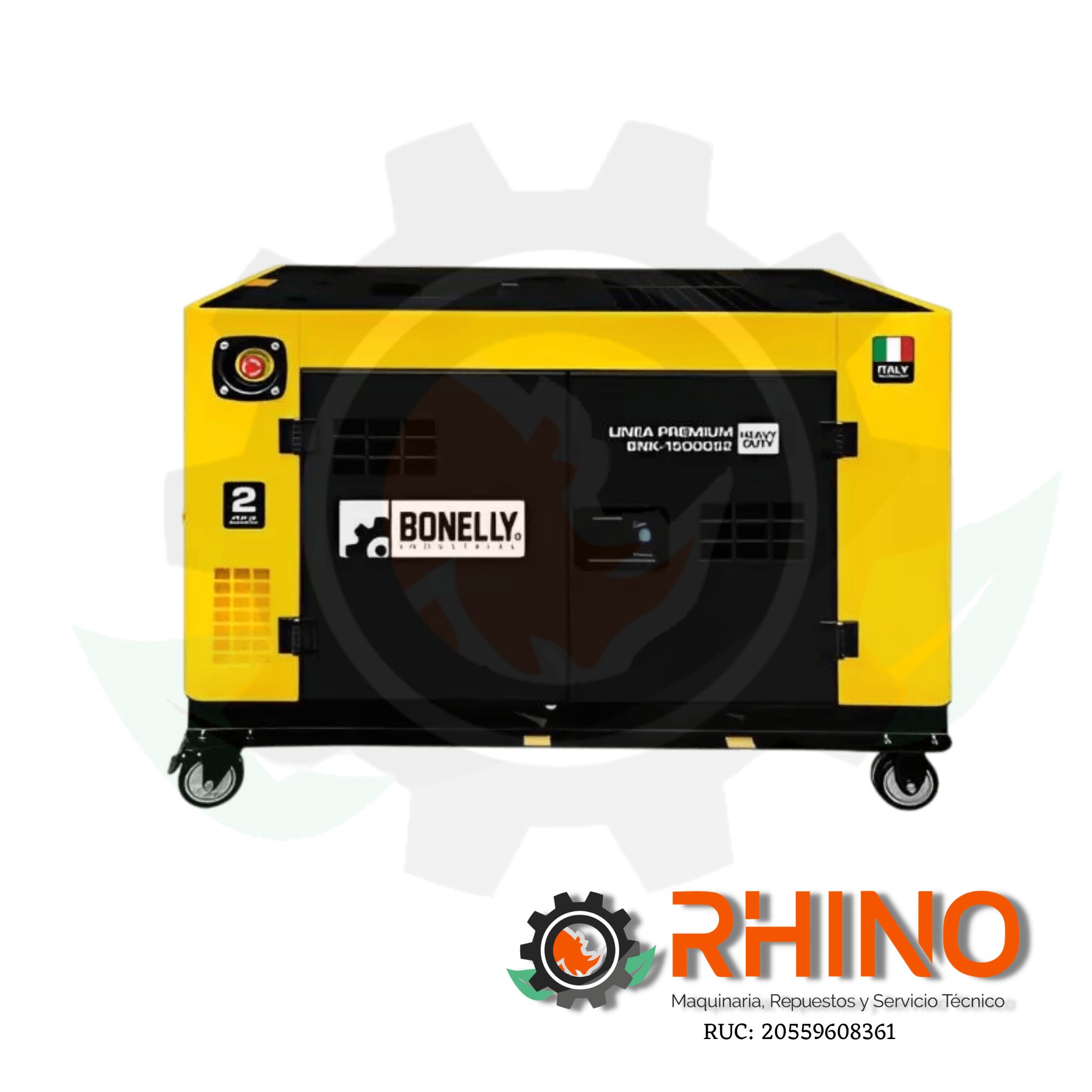 GENERADOR DIESEL SILENCIOSO MONOFÁSICO 220V 10.5KW BONELLY BNK-15000S2
