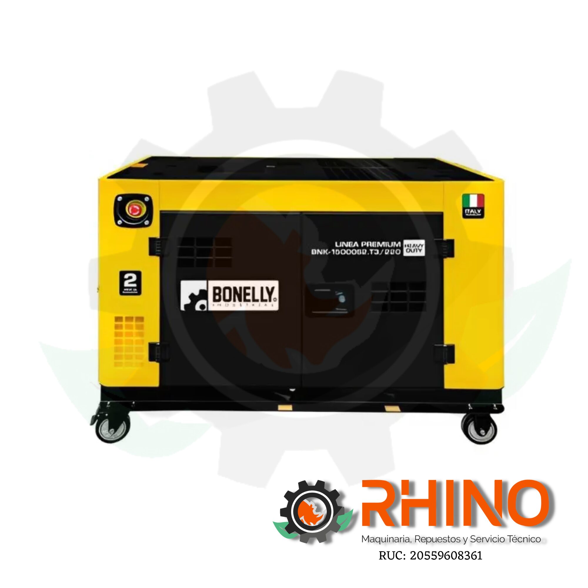 GENERADOR DIESEL SILENCIOSO TRIFÁSICO 220V 10.5KW BONELLY 15000S2.T3/220