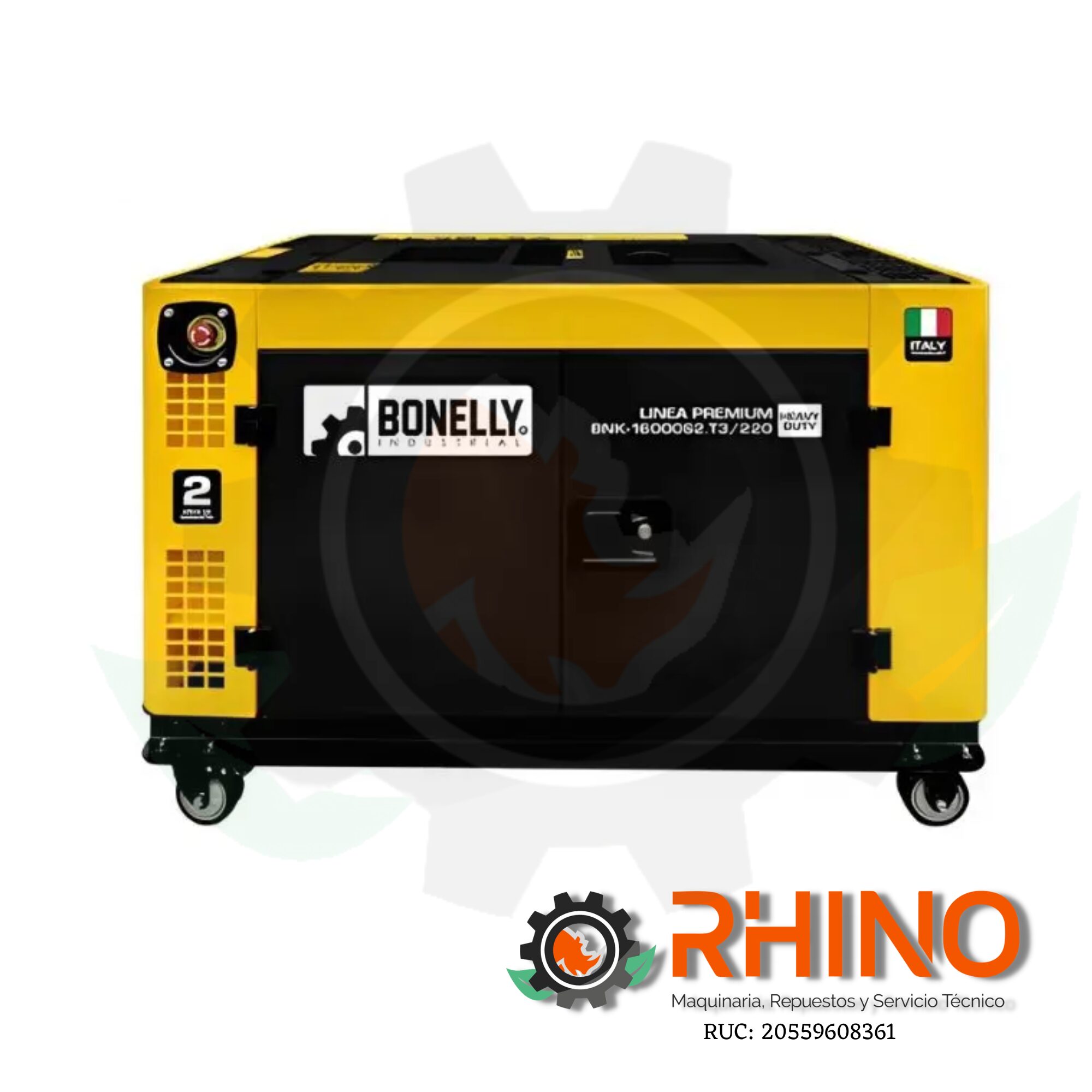 GENERADOR DIESEL SILENCIOSO TRIFÁSICO 380V 12KW BONELLY 18000S2.T3/220