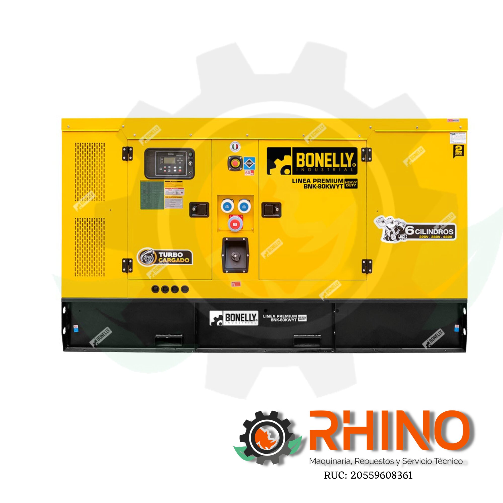 GENERADOR DIESEL SILENCIOSO TRIFÁSICO 9KW BONELLY BNK-80KWYT