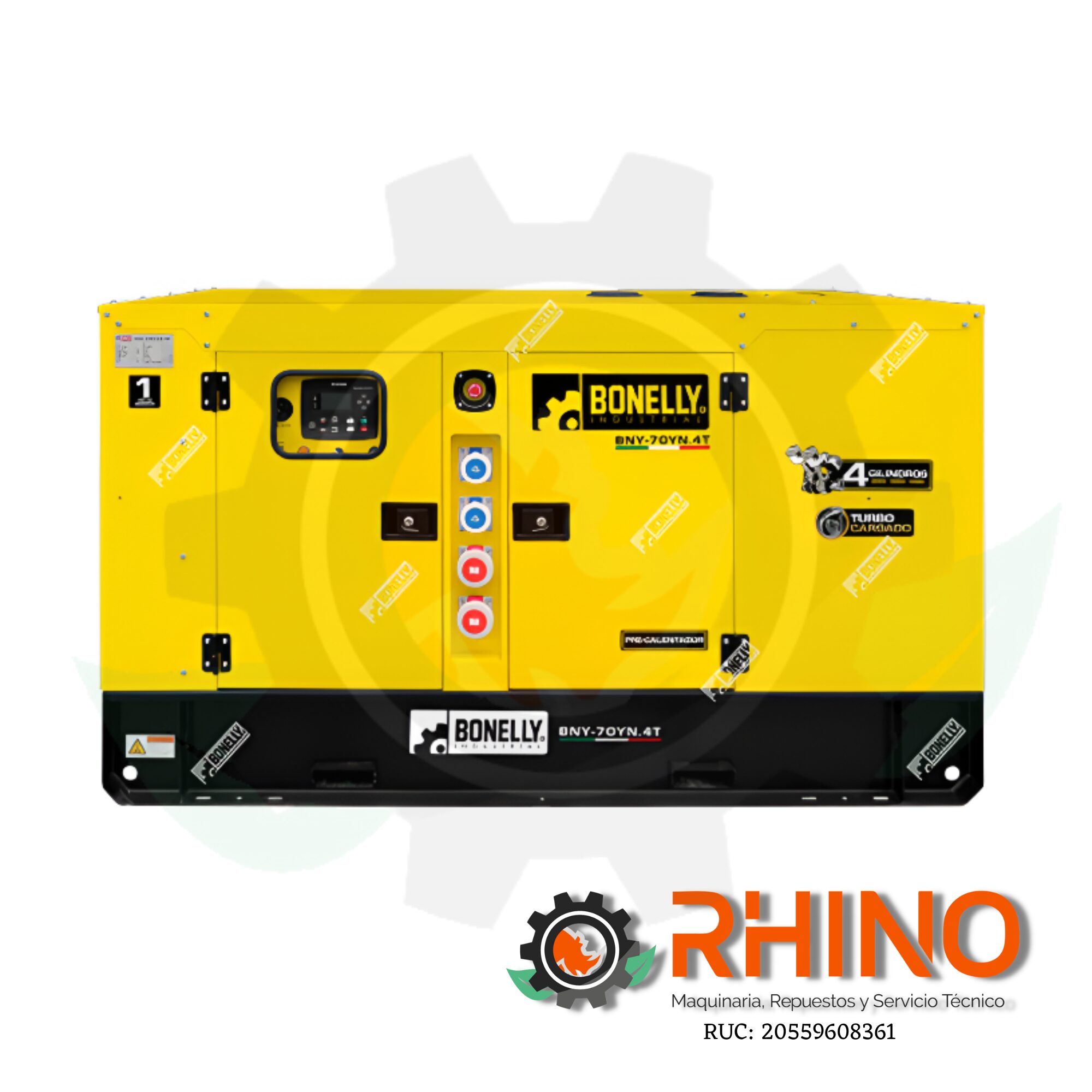 GRUPO ELECTRÓGENO DISIEL TRIFÁSICO 70KW BONELLY BNY-70YN.4T