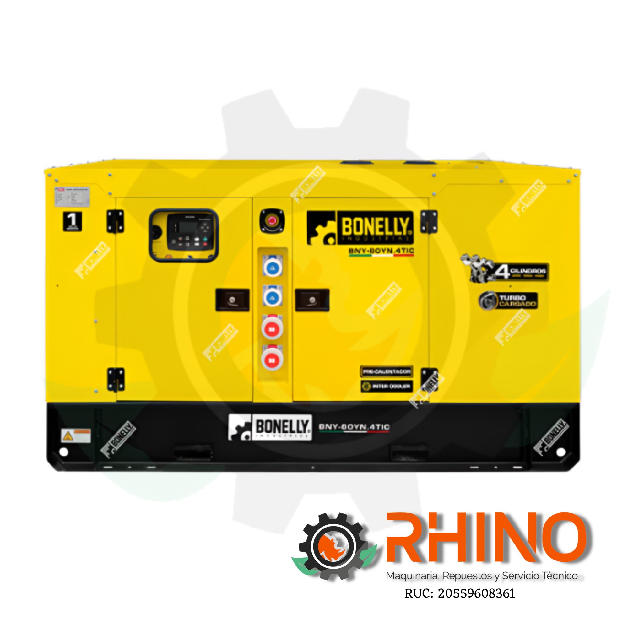 GRUPO ELECTRÓGENO DISIEL TRIFÁSICO 80KW BONELLYBNY-80YN.4TIC