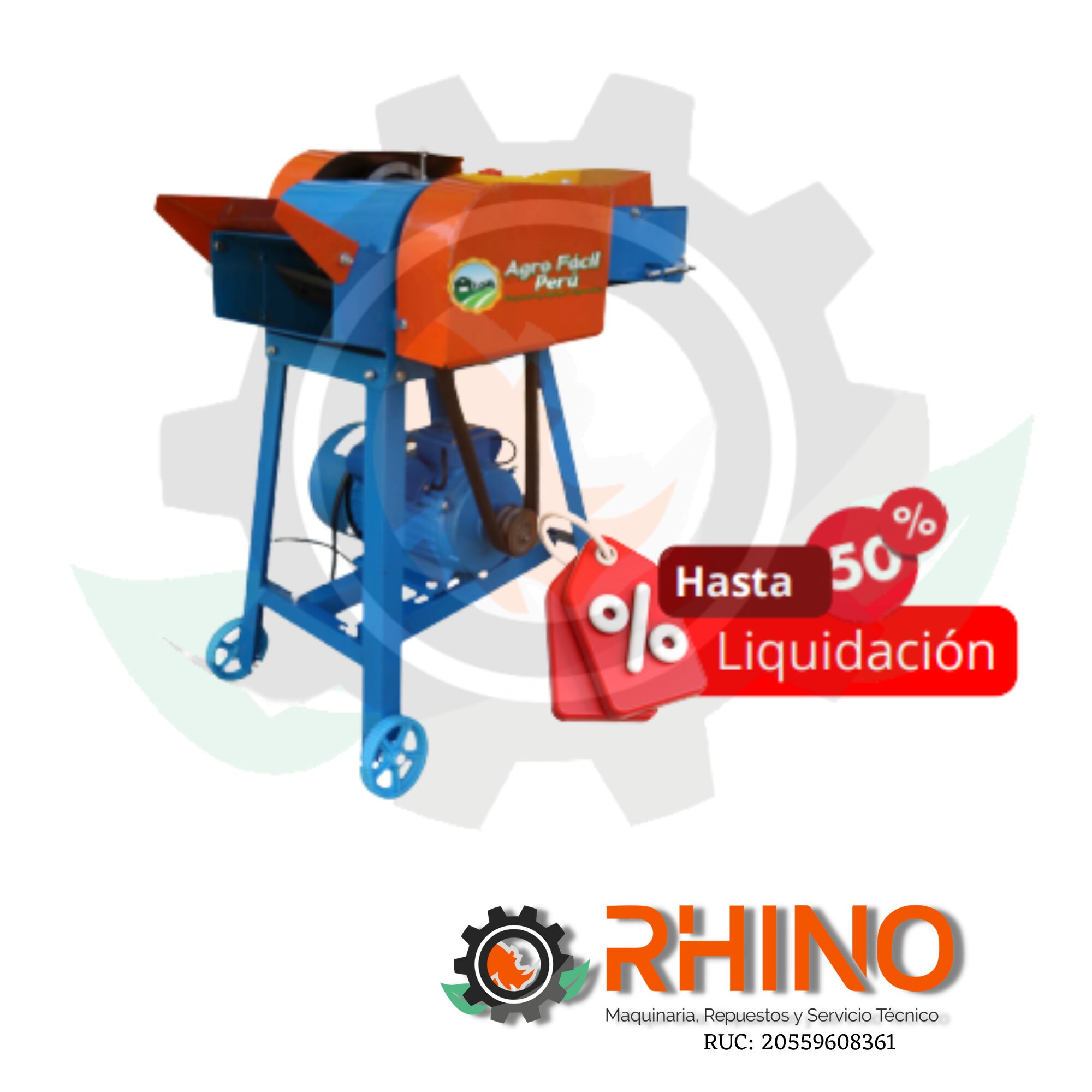 CORTADORA DE PAJA ELÈCTRICA 3HP SC7-CPE800