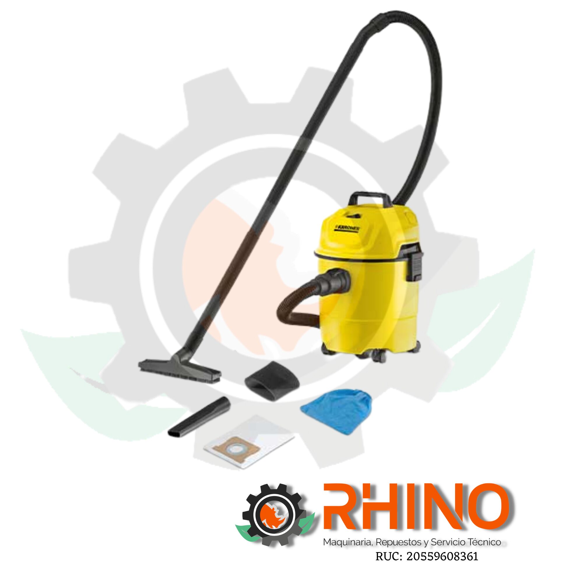 ASPIRADORA PARA SUCIEDAD SÓLIDA Y LÍQUIDA 1200W KARCHER WD1