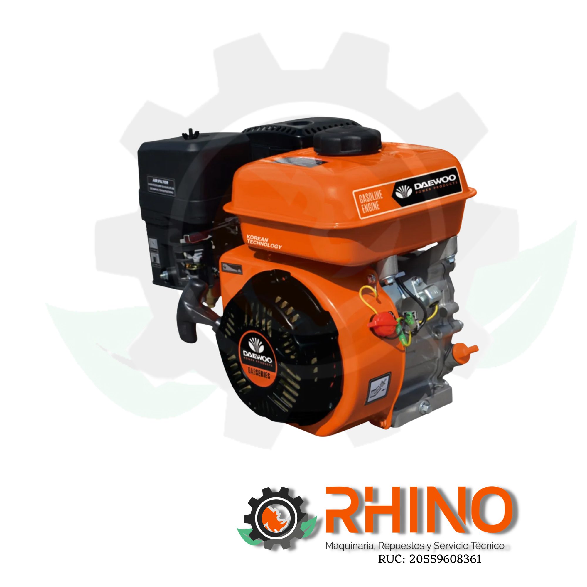 MOTOR GASOLINERO 4.5HP 3.3 KW DAEWOO GAE168FA