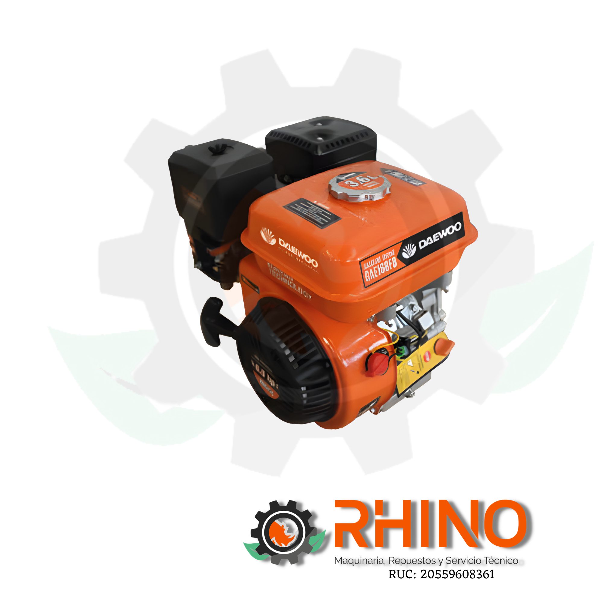 MOTOR GASOLINERO 6.5 HP 4.8 KW DAEWOO GAE168FB
