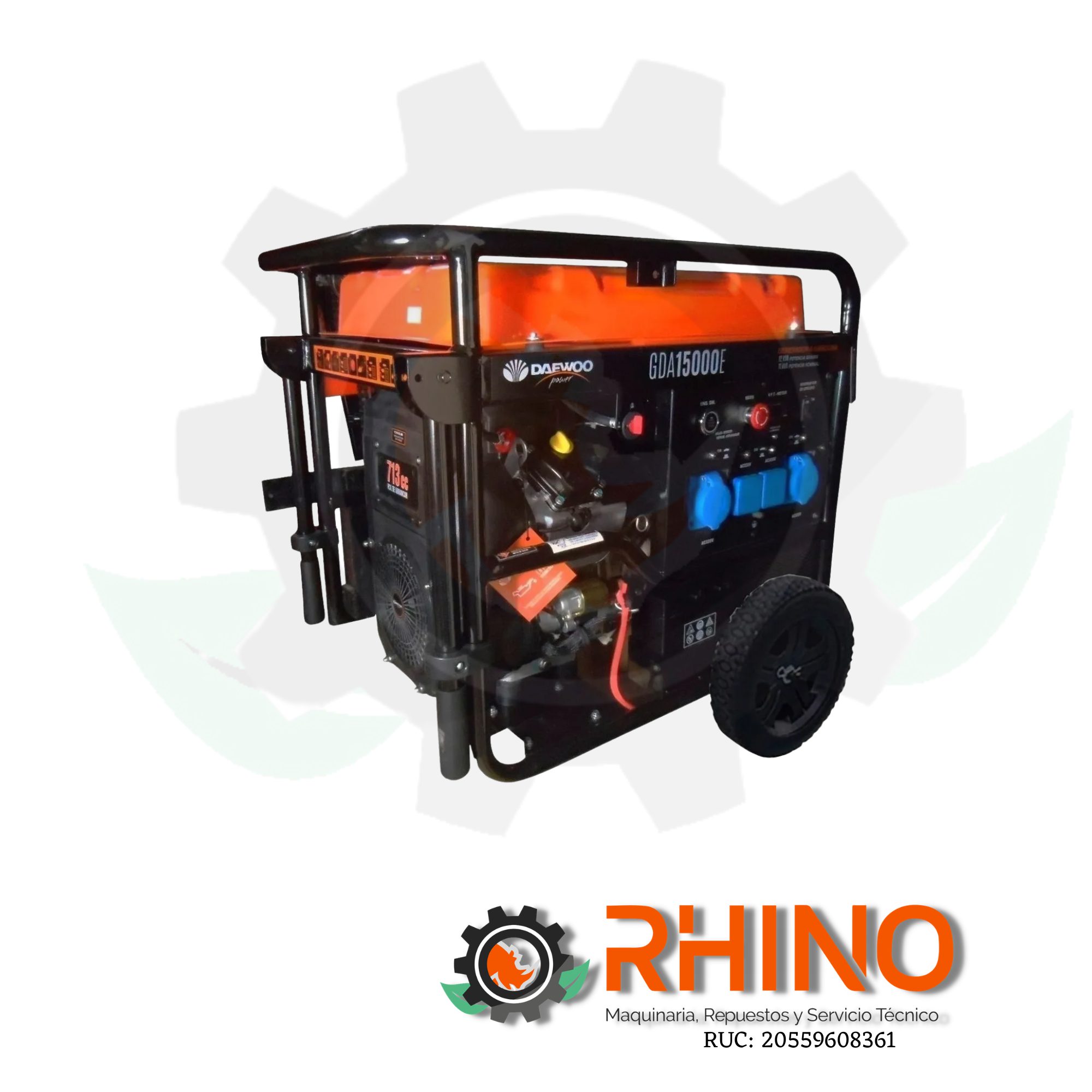 GENERADORA GASOLINERO 12000W DAEWOO GDA15000E