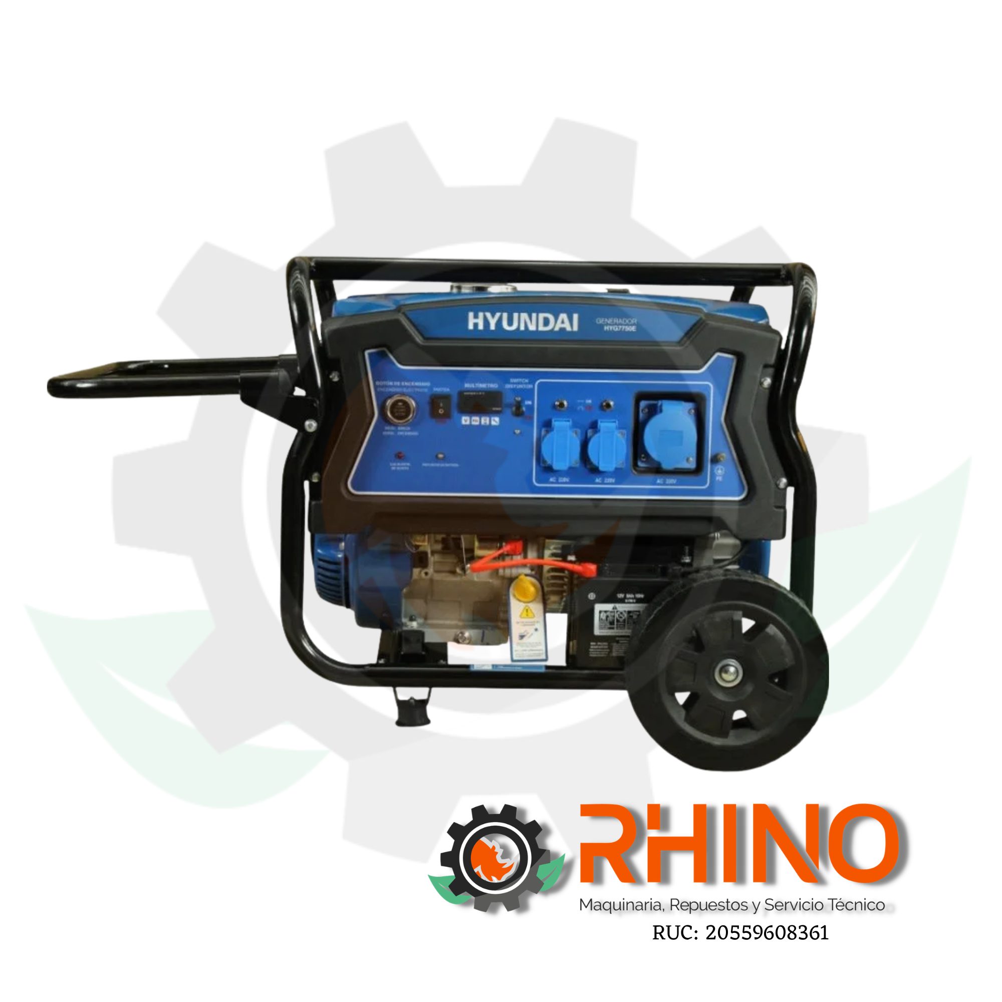 GENERADOR GASOLINERO 6.2KW HYG7750E HYUNDAI